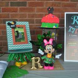 Ryleigh's Minnie Mouse first birthday  - Luau / Hawaiian Minnie Mouse