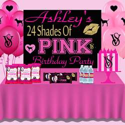 VS Pink Party Theme Mockup - Pink