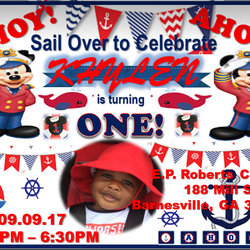 Khylen's 1st Sailor Mickey Mouse Birthday Party - Sailor Mickey Mouse