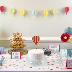 Pastel Travel Baby Shower - Pastel Travel/Hot Air Balloon/Airplane