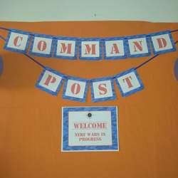 Nerf War birthday party - Nerf War