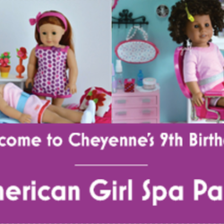 Cheyenne's American Girl 9th Birthday Spa Party - None