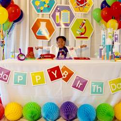 Gracyn’s Volcano Science Fair Party - Science Party