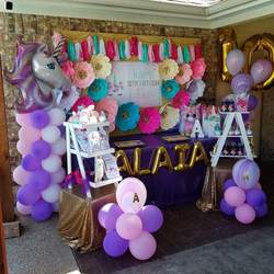 Happy 10th Birthday Alaia - Unicorn Themed Pool Party