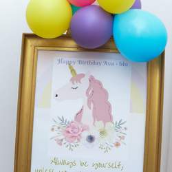 Unicorns and Rainbows birthday party - Unicorns