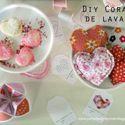 Modern DIY Valentine's ideas and FREE Labels - Modern, orange and pink Valentine's party ideas