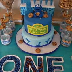 Xian's Cookie Monster 1st Birthday Party - Cookie Monster
