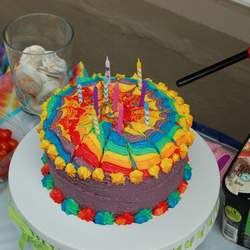Julianna turns ten! - Tie dye