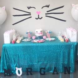 Morgan’s 9th Birthday Paw-ty - White Cat