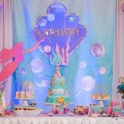 Aarushi's mermaid 1st birthday party - Mermaid theme 