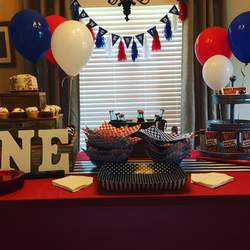 A Home "ONE" Baseball Party - Baseball