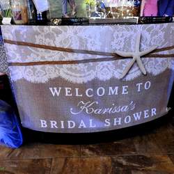 Karissa's Elegant Beach Destination Bridal Shower - Beach , Burlap & Lace