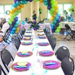 Whittney and Marcus Engagement Party - Peacock Theme
