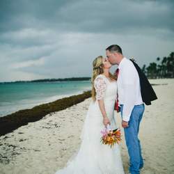 Heather and Brian's DR Beach Wedding - None