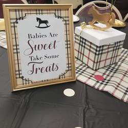 Burberry inspired baby shower - Burberry