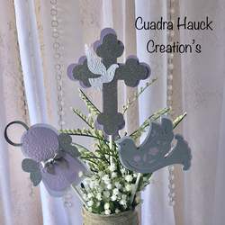 Baptism centerpieces stick  - None