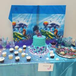 Jaleah's mermaid birthday party - Mermaid