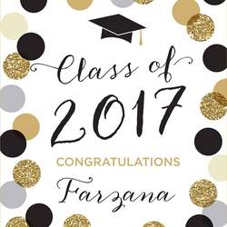 Graduation Dinner - Black, Silver, and Gold