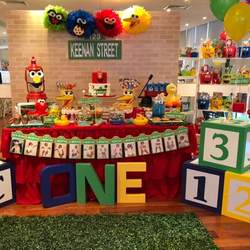 Keenan’ first  birthday  party - Sesame Street 