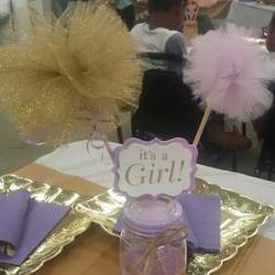 Purple and Gold Baby Shower for my Niece - Gold & Purple
