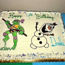 4th Birthday Party - Ninja Turtle/Olaf
