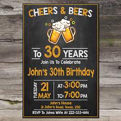 Cheers And Beers To 30 Years 30th Birthday Party - Beer