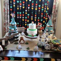 Landon’s first birthday party  - Wild one