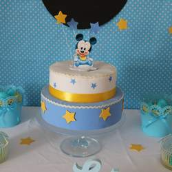 Baby Mickey party - blue and yellow - Mickey Mouse