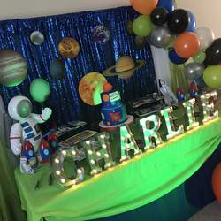 Out of this World Space Themed 6th Birthday Party - Astronauts / Space