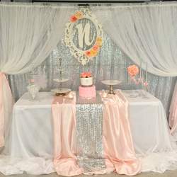 Naiomi’s Baby Christening - Blush, Gray, Pearls, and Flowers
