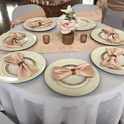 Blush Pink , Rose Gold, and Butterflies Baby Shower - Blush Pink Baby Shower