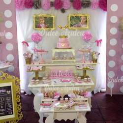 Olivia Minnie Mouse 1st Birthday Party - Minnie Gold