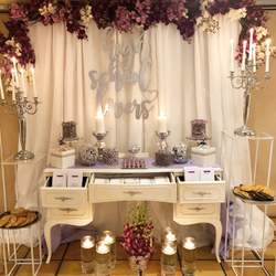 High School Lovers  - Lavender, white & silver with a touch of elegance 