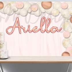 Rose Gold Custom Name - rose gold backdrop