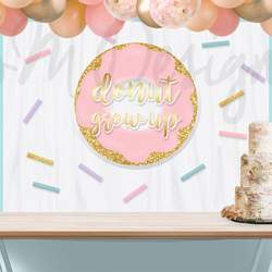 Donut Grow Up - sprinkles gold rose gold