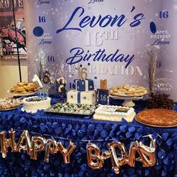 Levon's 16th Birthday party  - Blue Silver star/ New Driver on the road 