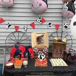 Western and Cow Themed Birthday Party  - Cowboy