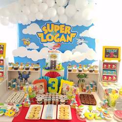 Super Logan birthday party  - Super wings