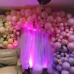 Girl babyshower Backdrop - Balloons
