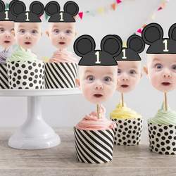 Mickey Mouse personalised Cupcake toppers - Mickey Mouse