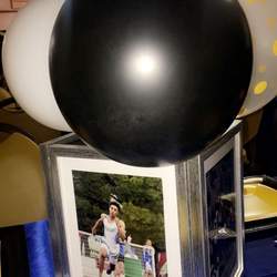 Alex just did it - Nike, Graduation, Blue & Gold, 