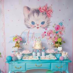 Vintage Kitten Birthday Party! - Cats