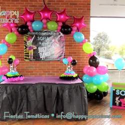 Sofía's Birthday Party - Just Dance Party Decoration