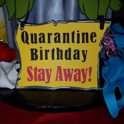 Stay AWAY- QUARANTINE BIRTHDAY - Oscar the Grouch/Sesame Street