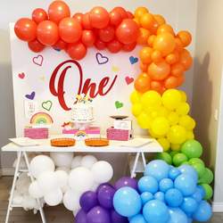 Rainbow 1st Birthday Party - RAINBOW theme 