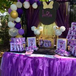 Midas Touch Parties  - Purple Minnie Mouse Theme