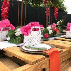 Birthday Brunch Celebration - Backyard Tropical Picnic