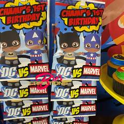 Champs 1st Birthday  - Superhero 