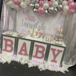 Baby Shower Welcoming Baby Genesis  - Winter Wonderland 