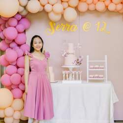 Serra's Geometric Pastel themed 12th brithday - Geometric
